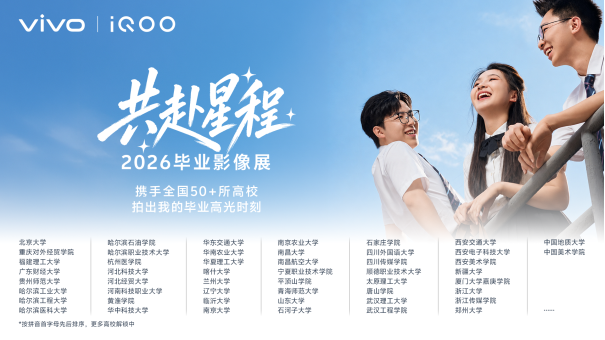 vivo联合全国50余所高校举办2026毕业影像展 助力毕业生定格青春瞬间
