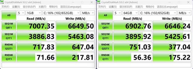 长江存储PC42Q QLC SSD搭载机械革命蛟龙16Pro，实测性能媲美TLC旗舰  第42张