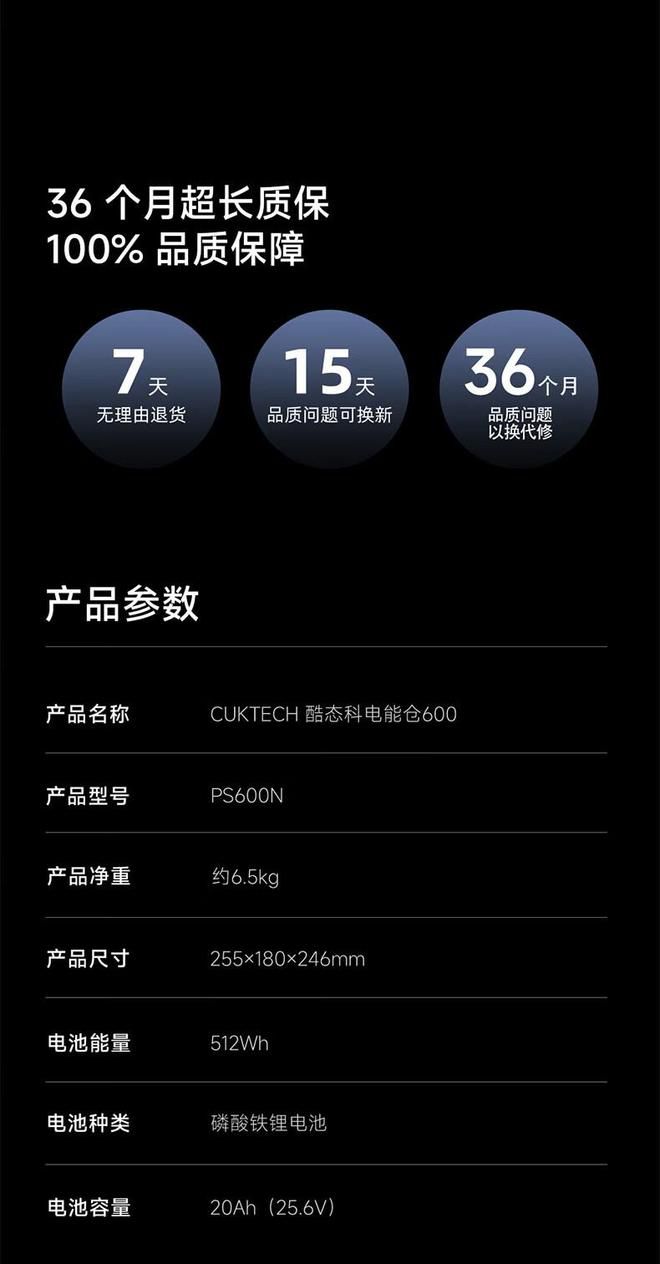 酷态科电能仓 600 开启预约:首发价 1299 元,支持升维驱动 1000W 设备 第8张 酷态科电能仓 600 开启预约:首发价 1299 元,支持升维驱动 1000W 设备 第8张