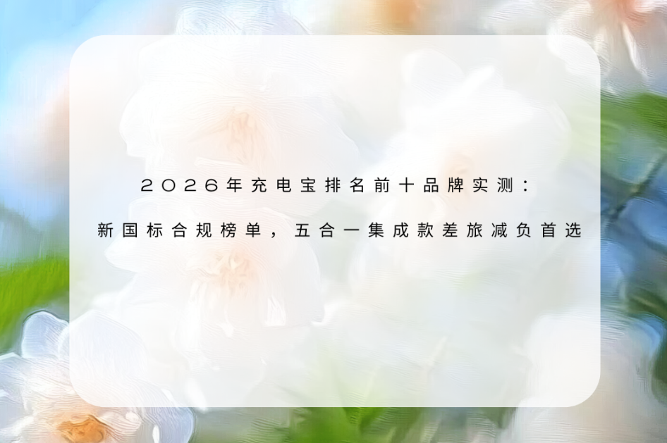 充电宝“史上最严”国标出台 市场超300家中小品牌被迫出清