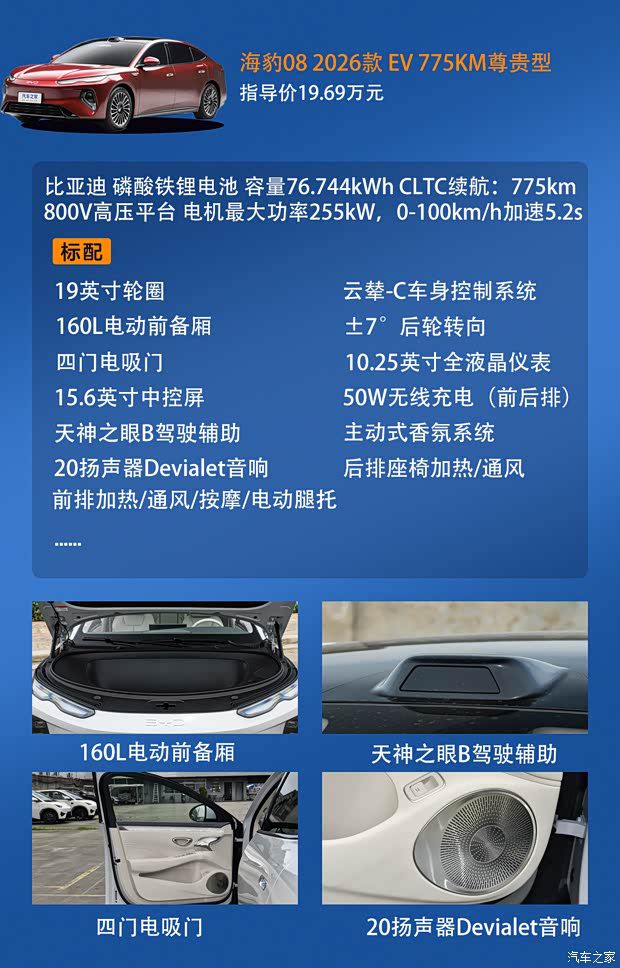 比亚迪海豹08上市 定位旗舰轿车 售价19.69万元至23.99万元 第4张 比亚迪海豹08上市 定位旗舰轿车 售价19.69万元至23.99万元 第4张