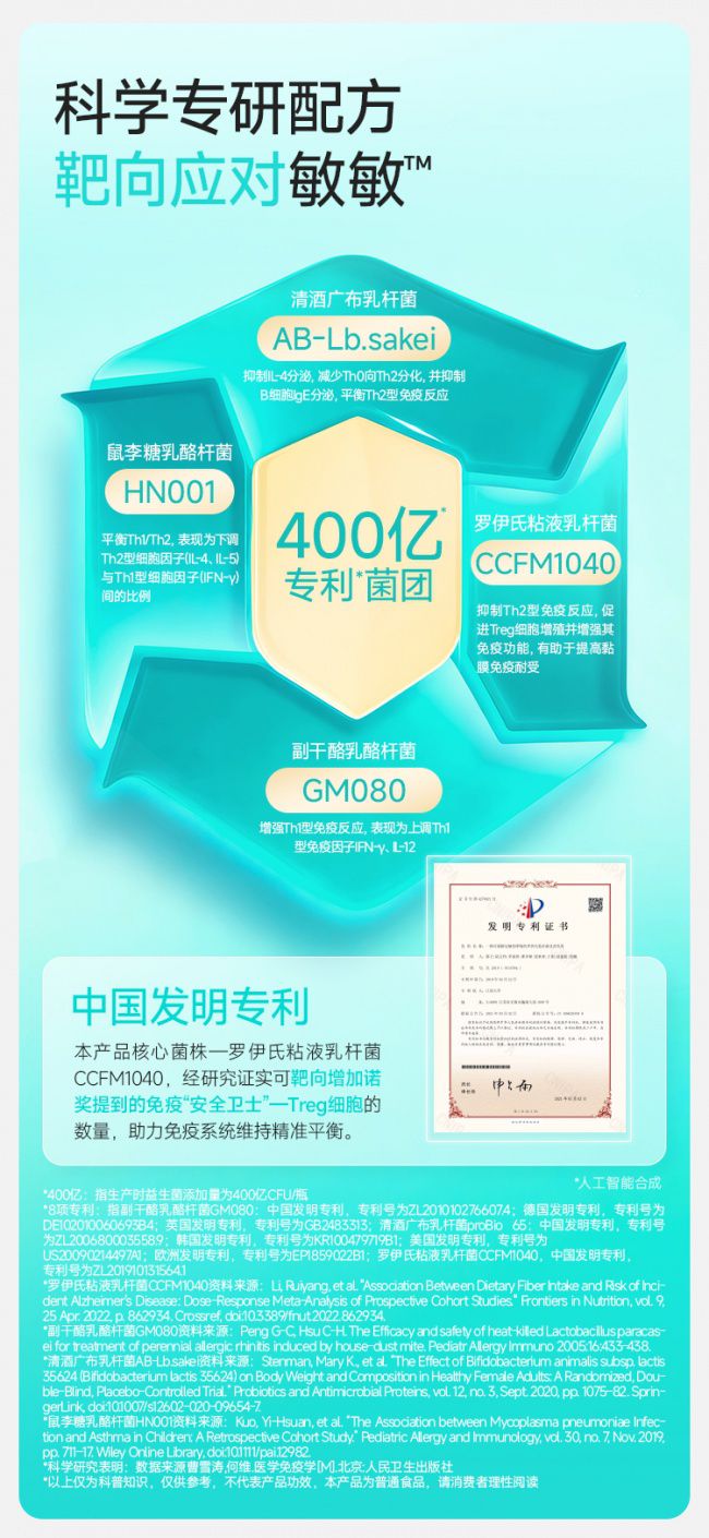 万益蓝WONDERLAB益敏舒™益生菌通过临床验证缓解过敏症状