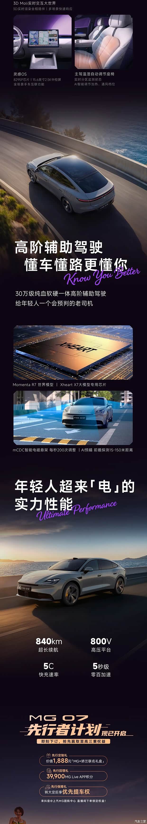 MG 07 7月29日开启预售 定位15-20万元区间个性新能源轿跑  第7张