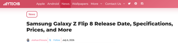 三星Galaxy Z Flip8定于7月22日发布,主打时尚设计 第2张 三星Galaxy Z Flip8定于7月22日发布,主打时尚设计 第2张
